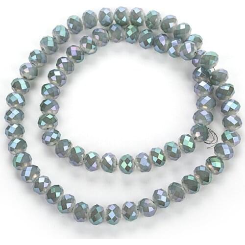 1 strand 2X3mm/3X4mm/4X6mm/6X8mm Crystal Rondelle Beads Glass Beads for Jewelry Making Jewelry beads for jewelry making