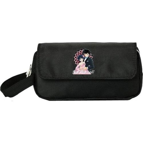 Ranma Nibun-no-Ichi Pencill Case Women Cosmetic Cases Makeup Bag Child Girls student Double pencill Bag Handbag gift
