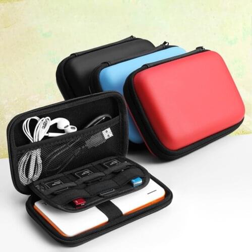 Digital Accessories Cable Storage Pack Bag Organizer EVA Hard Shell Mobile Hard Disk Power Pack Earphone Data Cable Multipurpose