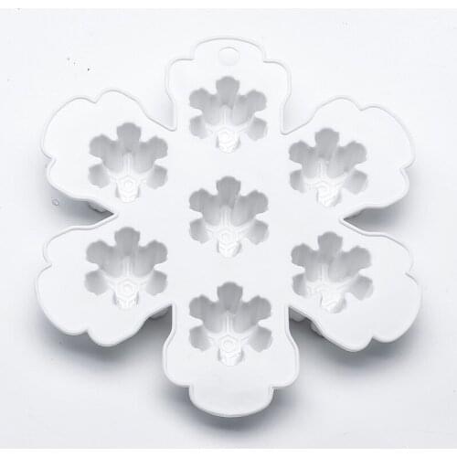 Home snowflake ice personality creative ice mold large ice mold snowflake silicone ice box