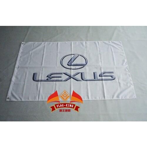 For lexus car brand Flag 3x5 FT 150X90CM lexus car brand Banner 100D Polyester flag
