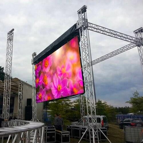 Hot Sale LED Display Panel Outdoor 500*500mm P4.81 RGB SMD1921 Full Color LED Matrix Cabinet