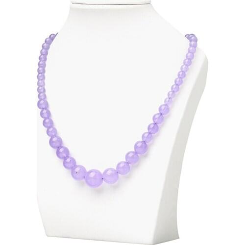 Pick Size 6&14mm Round Light Purple Violet Jasper Making Design Diy Charm Necklace 19inch Lovely Girls Female H435