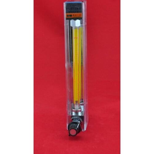 LZB -6, glass rotameter flow meter with control valve for liquid and gas. conectrator ,it can adjust flow