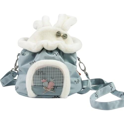 Hamster Small Pet Carrier Bag Portable Travel Handbag for Hedgehog Guinea Pigs X4YE