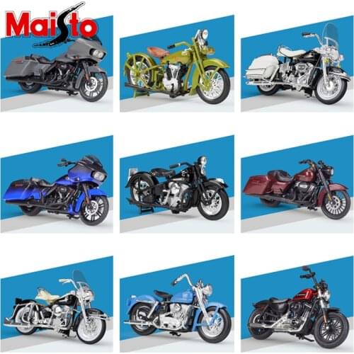 Maisto 1:18 Harley Davidson 2002 FLTR 2018 CVO Road King Forty-Eight Diecast Model Motorcycle