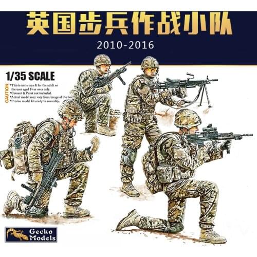Gecko Models 35GM0015 1/35 British Infantry in Combat Circa 2010-2016 Set1 - Scale Model Kit
