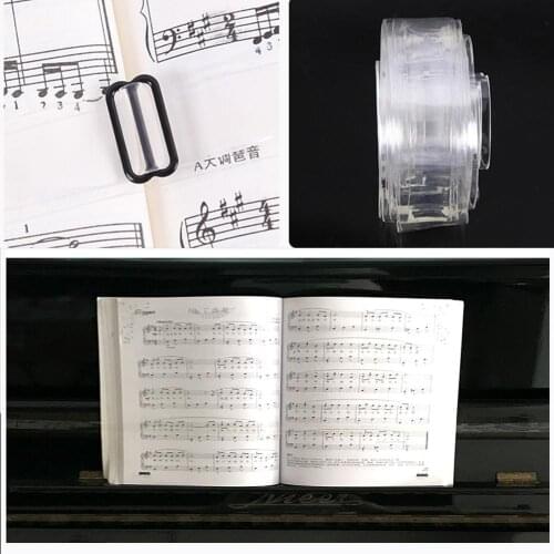 Piano Music Book Pressure Band Sheet Music Fix Strap Holder for Practice Trainer Piano Keyboard Instrument Accessories
