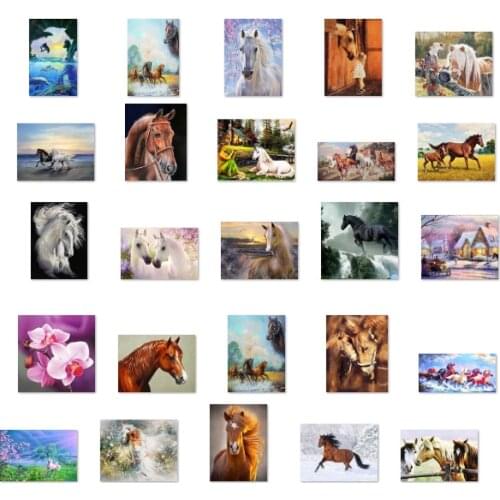 A2488 Horse Unicorn cross stitch kit people 18ct 14ct 11ct count print canvas stitches embroidery DIY handmade needlework