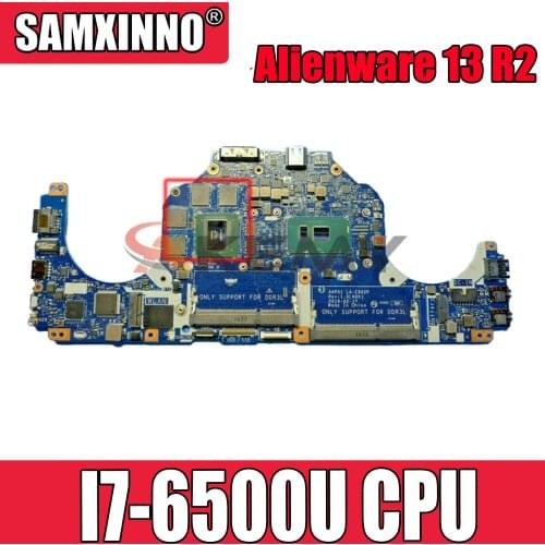 Original For dell For Alienware 13 R2 Core I7-6500U Mainboard AAP01 LA-C902P CN-0TXYDJ 0TXYDJ 4G MOTHERBOARD