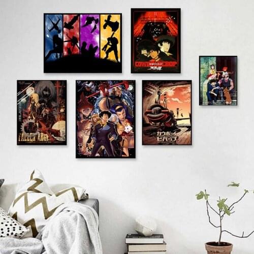 Cowboy Bebop Anime Poster Posters and Prints Decorative Canvas Painting Wall Art Picture for Living Room Home Decor
