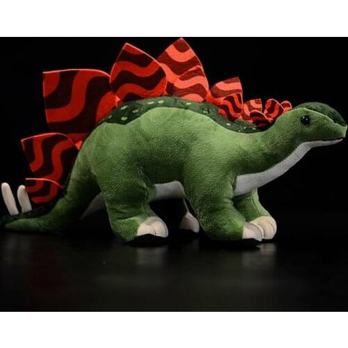 Lifelike Dinosaur Stegosaurus Plush Toy Real Life Soft Dragon Stuffed Animal Toys Christmas Birthday Gifts For Kids