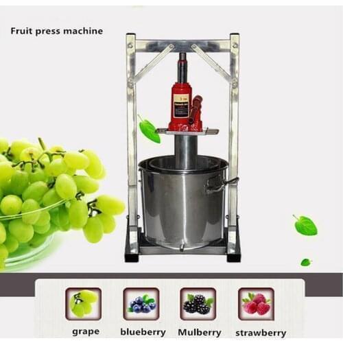 12LManual Press Juice Machine Home Apple Pressing Juicer DIY Grape Wine maker Juice Residue Separation For Honey/Fruit/Vegetable