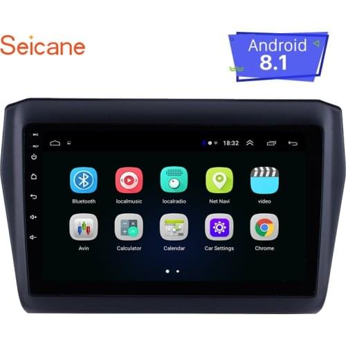 Seicane Car GPS Navigation Radio Unit Player For SUZUKI Swift 2017 2018 2019 Android 8.1 9 inch Steering wheel control wifi 3g