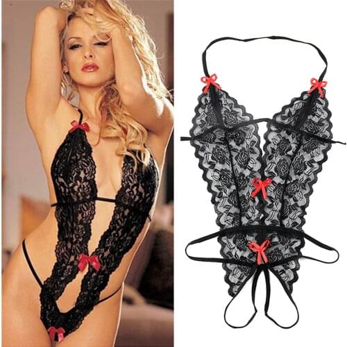 Sexy Erotic Lingerie Sexy Costumes Lace Siamese Perspective Three-Point Underwear G-string Sexy Lingerie Adult Products Women