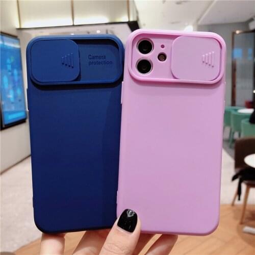 Luxury Pure color Simple Camera Lens Protective Case For iPhone 12 Pro Max MiNi 11 Pro 8 7 6 Plus Xr Xs Max X SE 2020 cover