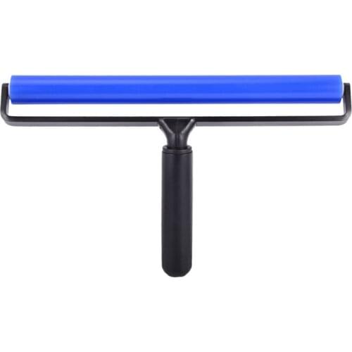 12 Inch Wide Glue Silicone Soft Rubber Pasting Roller Squeegee Rolling Wheel Anti-Static Sticky Deadener Automotive