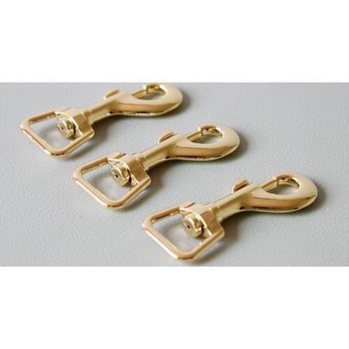 20 Pcs/Lot Swivel Snap Hooks For Backpacks Sey chain Bag Cat Dog Leash 15mm Lobster Clasps Diy Accessories Durable Hardware