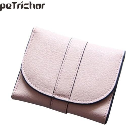 2020 Women Leather Wallets Fashion Lady Short Clutch Change Purse Female Hasp Solid Ladies Coin Pocket Small Bags