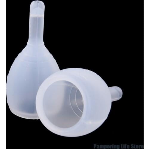 3 Sizes Soft Menstrual Silicone Period Cup for Feminine Hygiene Refillable Bottles