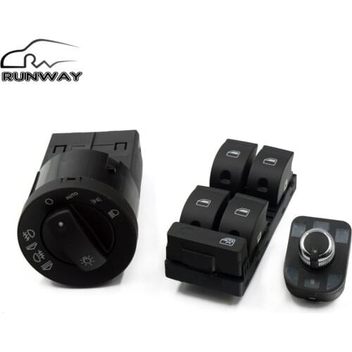 3Pcs New Power Window Headlight Mirror Switch Button For AUDI A4 S4 B6 B7 RS4 SEAT Exeo 8E0 959 851 8E0 941 531B 4F0 959 565