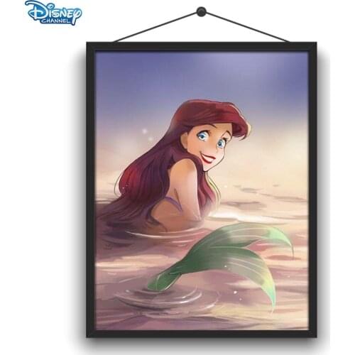 Disney 5D DIY Diamond Painting Princess Full Circle Diamond Embroidery Three-dimensional Realistic Exquisite Home Decoration