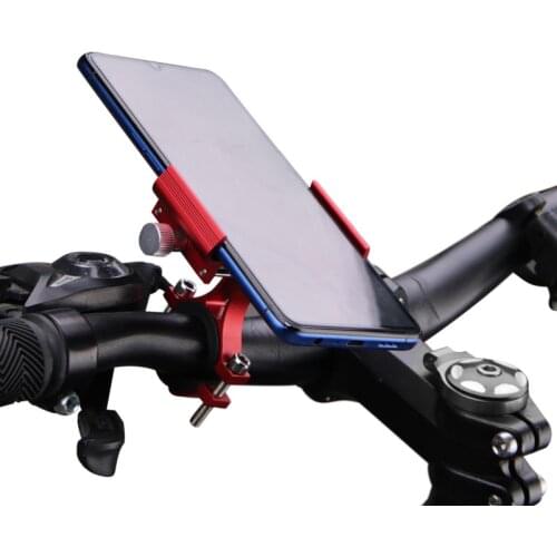 Motorcycle Bike Phone Holder Aluminum Alloy Anti-slip Bracket Bike GPS Clip Universal For IPhone Xiaomi Samsung Cycling Parts