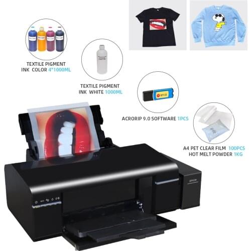 For Epson L805 A4 DTF Printer Heat Transfer PET Film Transfer Film Printing T-shirt Printing Machine A4 DTF Ink DTF Film