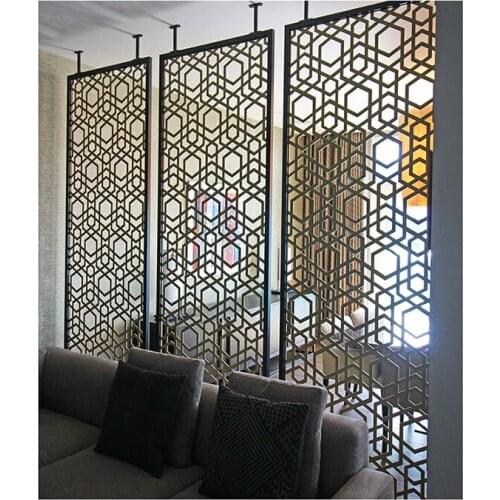 Home Decor Customized Laser Cut Room Divider Living Room Partition Screen Restaurant Metal Screen For Divide Room