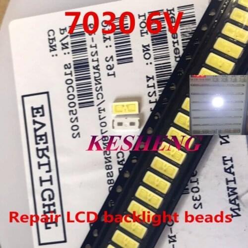 EVERLIGHT parts LED 7030 LED backlight TV high power 1W 6V LED cold white backlight for LED LCD TV backlight Application 1000PCS