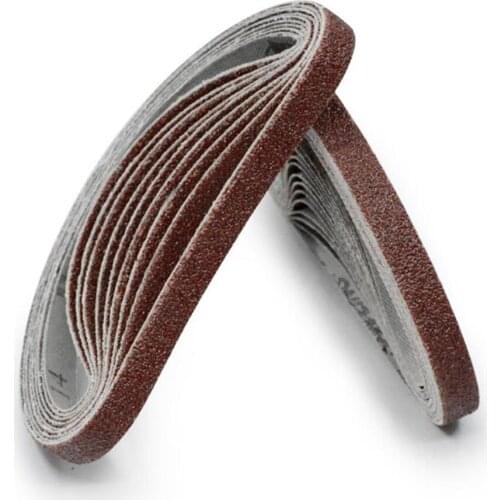 10pcs 10x330mm Abrasive Sanding Belts 1000/800/600/240/120 Grit Sanding Grinding Polishing Tools for Sander Power Rotary Tools