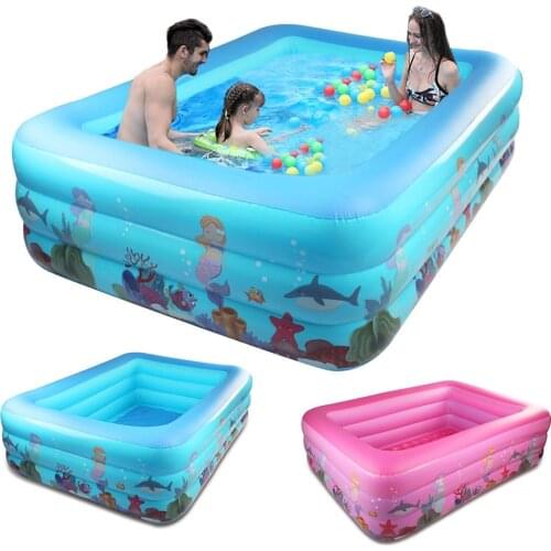 Inflatable Swimming Pool Out-size Rugged Durable Spacious Room Family Swimming Pool for Adults Children