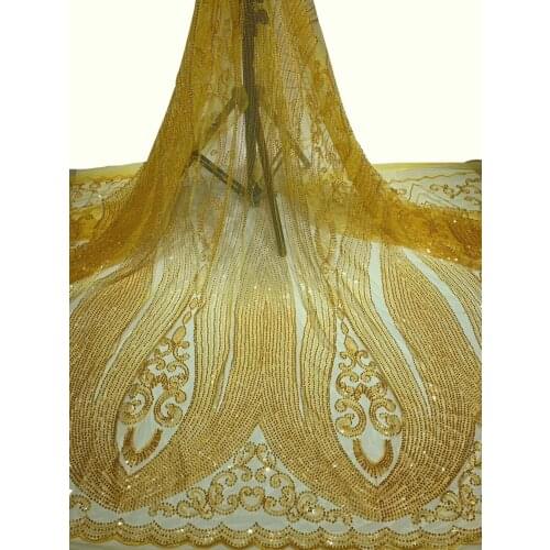 Nigeria Lace Fabric African Lace Fabric 2021 High Quality Lace With Sequined Green French Lace Fabric Clothes ZX40961