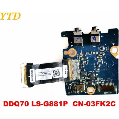 Original for DELL DDQ70 Audio board DDQ70 LS-G881P CN-03FK2C tested good free shipping