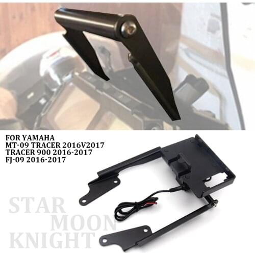 Motorcycle Front Phone Stand Holder Smartphone Phone GPS Navigation bracket For Yamaha MT 09 MT09 Tracer 900 FJ 09 2016 2017