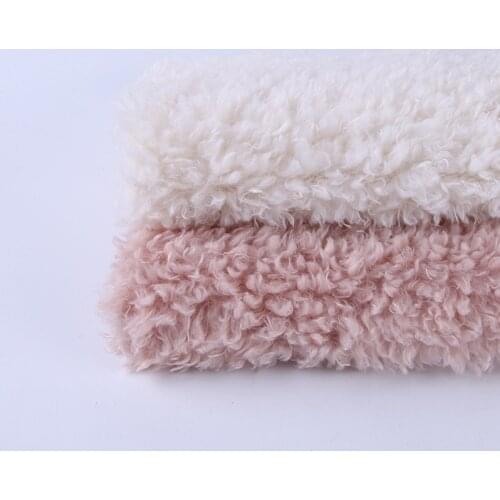 280g polyester imitation wool clothing warm fabric lamb wool home textile rolling fleece
