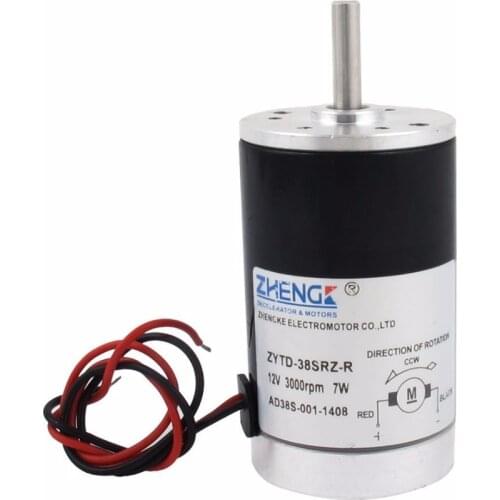 ZYTD-38SRZ-R 24V3000R 24V 3000RPM 5mm Shaft Dia Permanent Magnetic Speed Reduce DC Motor