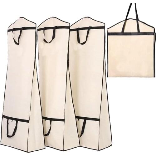 Thicken Bridal Gown Long Clothes Bag Protector Case Dustproof Cover Wedding Dresses Bag Garment Clothing Dust Cover Printed LOGO