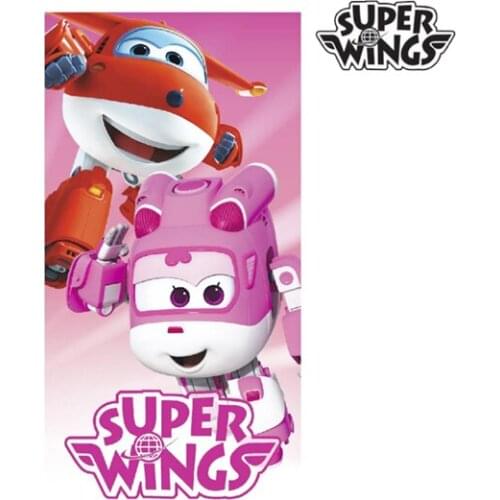Pink Super Wings Beach Towel