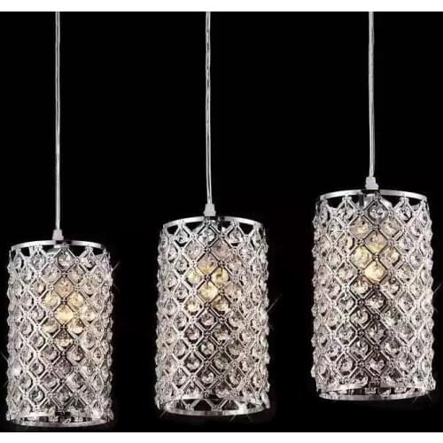 Modern LED crystal chandelier crystal lamp bedroom living room lamp E27 lamp holder K9 crystal lamp