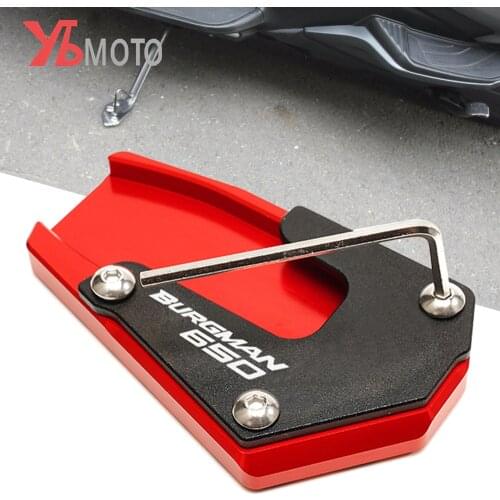 Motorcycle Side stand extension Plate Kickstand Foot enlarger For For suzuki burgman 650 executive AN650 2013-2018 2019 2020