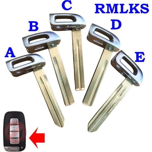 RMLKS Replacement Smart Emergency Key Blade Fit For Hyundai Elantra IX35 Sonata 8 for Kia K2 K5 Sportage Forte