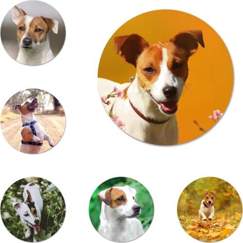 Jack Russell Terrier Dog Icons Pins Badge Decoration Brooches Metal Badges For Clothes Backpack Decoration