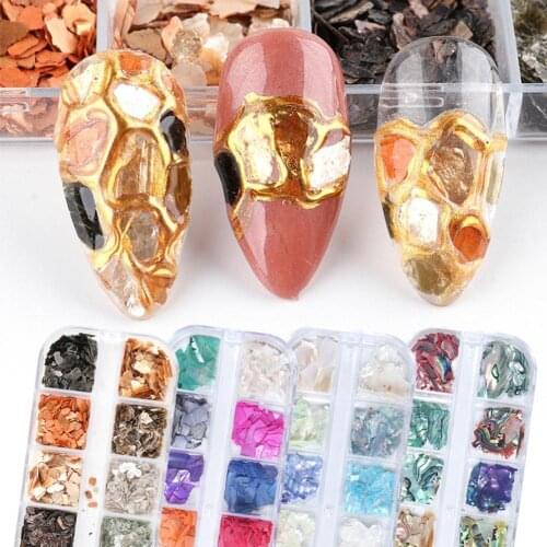 1Box Nail Sequins DIY Manicure Glitter Thin Convenient Artificial Stone Nail Art Paillettes Glitter Decoration Shell Sequins