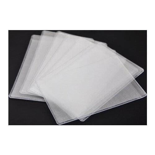 10pcs/lot ID Card Case Bus Card Cover Clear Pattern Bank Card Holder Plastic Buisness Card Holder
