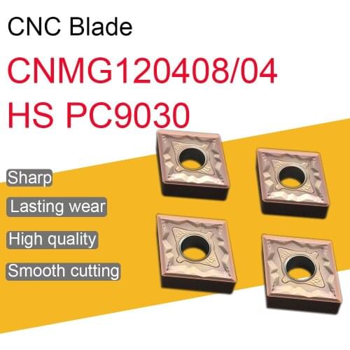 100% Original 10PCS CNMG120408 CNMG120404 HS PC9030 Carbide Inserts Turning Tool CNC Lathe Tool For Stainless Steel