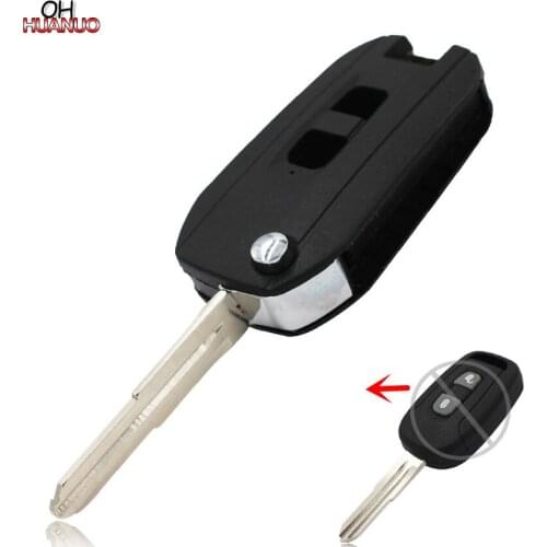 2 Buttons Replacement Fob Upgrade to Folding Flip Remote Key Shell Case For Chevrolet Captiva