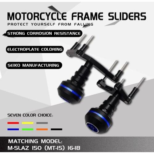 Motorcycle CNC Aluminum Falling Protection Frame Sliders Crash Protector For Yamaha MT15 MT-15 MT150 M-SLAZ 150 2016 2017 2018