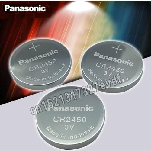2PCS Original Panasonic CR2450 CR 2450 3V Lithium Button Cell Battery Coin Batteries For Watches,clocks,hearing aids