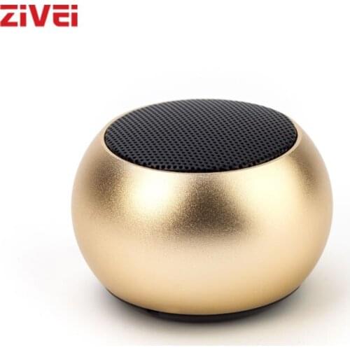 ZIVEI Bluetooth Speaker Big Power 3W TWS Small Metal Wireless Portable Speakers for Music Profesional Sound Box Outdoors Home